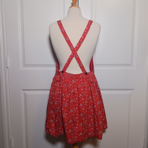 NWT Free People Cottage Core Floral Short Dress Smocked Front Poppy Combo - Picture 11 of 14